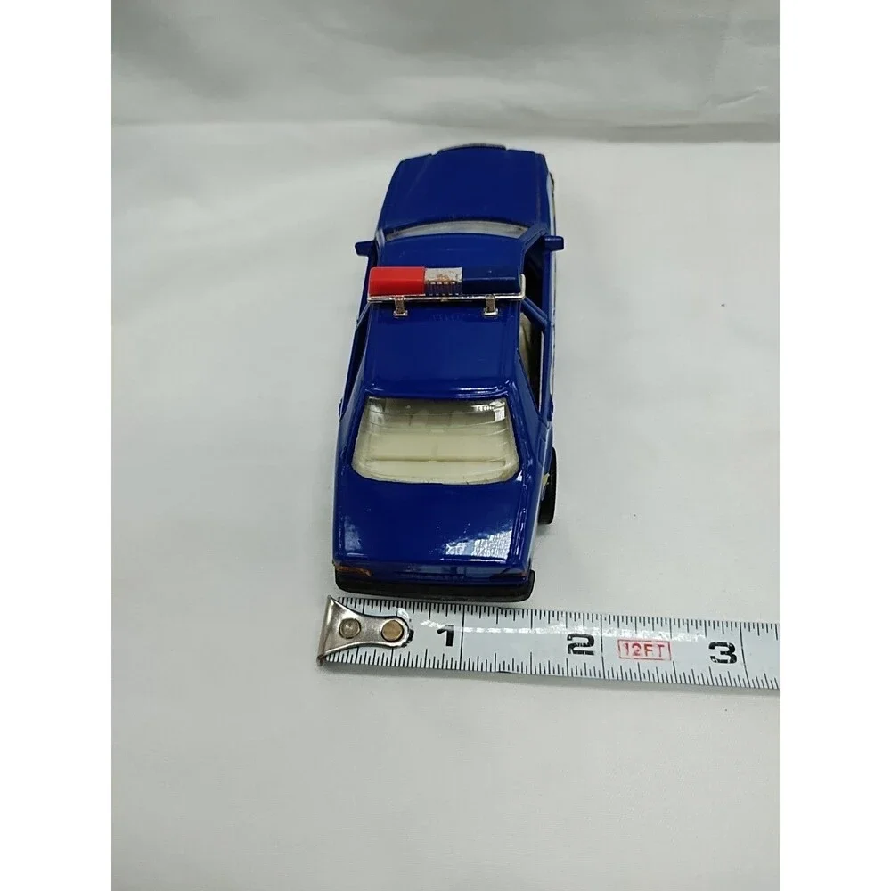 Vintage Blue State Police Official PD Diecast Car 4.5